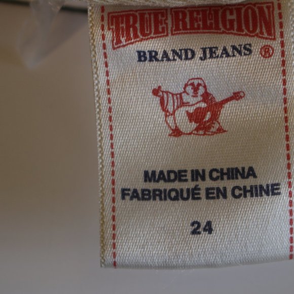 TRUE RELIGION JORDAN BOYFRIEND KHAKI PANTS SIZE 24 - Picture 6 of 7